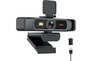 Angetube 914Max Webcam 4K - Streaming cam pour PC avec Grand Angle de 120°, autofocus PDAF, Microphones Doubles avec réduction du Bruit, 1080p@60FPS, Compatible avec Ordinateur Portable, Mac, Teams