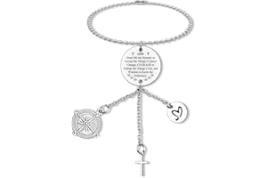 DABIHU Religious Gift Christian Gift for Men Women New Driver Gifts Car Interior Mirror Ornaments Inspirational Christian Bible Verse Gift Car Mirror Accessories Ornaments Hanging Christmas Birthday Gift