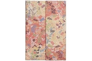 VARZI CARTOLERIA DAL 1956 Sélection de papeterie Varzi depuis 1956 Agenda Paperblanks 2024, 12 mois, Mini, horizontal, Kimono japonais, Kara-ori - 10 x 14 cm