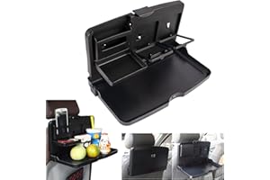 Taekooki Table de Voiture pour Enfant, Siège Arrière de Voiture, Passager, Bureau de Voiture avec Porte-Gobelet et Support de Téléphone Portable