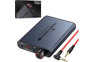 Neoteck Bärbara hörlursförstärkare, 16-600 Ω hörlursförstärkare med hifi ljud, Bass Boost-funktion, 3,5 mm AUX-ingång/utgång för MP3 MP4-telefoner digitala spelare och datorer