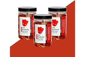 MR.KIMCHI 3 X 330g Freshly UK- made Authentic Korean Kimchi made by Korean Artisans (100% Natural Fermentation, Natural Probiotics, No Artificial Additives)