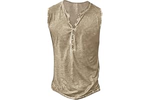 SNAKELL Men's Cotton Linen Gym Tank Tops Sports T Shirt Sleeveless Tops Vests Bodybuilding Training Gym Tank Tops Workout Running Summer Fitness Athletic Tank Top Sports T Shirt Muscle Vest