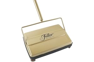 Fuller Brush Balayeuse électrostatique pour Tapis et sols avec Rotor en Caoutchouc supplémentaire, 9 Pouces, Couleur Or Riche