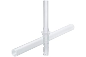 NUK Action Cup Lot de 2 pailles de rechange en silicone souple sans BPA Transparent