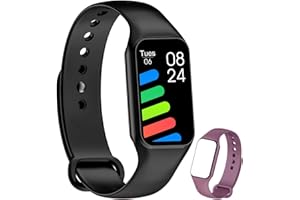 BAOLUBAO FeipuQu Smart Watch for Men Women-Blood Oxygen,Step Counter,Heart Rate,Sleep Monitor,24 Sport Modes,iP68 Waterproof,Activity Tracker,Compatible with Android and iOS,Present For Men/Women/Kids,Black