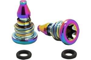 Alriedy Lot de 2 vis de purge de vélo pour réservoir de carburant Magura MT2 MT4 MT5 MT7 MT8, vis de purge pour levier de frein, alliage de titane avec joint torique