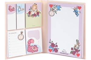 Grupo Erik - Pack de Notes Adhésives Disney, Alice au Pays des Merveilles | Bloc-Notes et Notes Repositionnables | Matériel de bureau, Fourniture scolaire kawaii, Accessoires de bureau