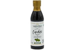 ‎VARVELLO Balsamic Cream Basil Varvello 250 ml Crema with Aceto Balsamic di Moderna IGP