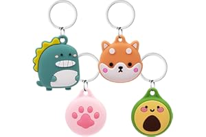 AXFEE Etui ochronne na AirTag, silikonowe etui na klucze z kreskówki do AirTag, etui na AirTag, etui ochronne na AirTag, dekoracje na klucze, torbę, obrożę dla zwierząt