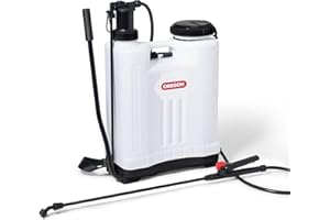 Oregon - Pulvérisateur à Dos de Jardin pour Désherbant/Produits avec Lance et 2 Buses de Pulvérisation Réglables, 20 Litres