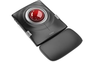 Nulea Wireless Trackball Maus, Ergonomischer 55mm Trackball, Einstellbarer DPI für Präzise Steuerung, Links- oder Rechtshänder Kompatibel, Wiederaufladbar, Multi-Device Bluetooth 2.4GHz für PC, Laptop
