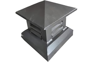 LXLTL Villa Chapeau de cheminée en Alliage d'aluminium Chapeau de Protection Contre La Pluie Et La Neige Chapeau de Ventilation Hotte Installation Facile,B,40x40cm