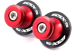 ZESIDIMO 2pcs nottolini per Suzuki GSXS750 GSXS1000 F-ABS gsxs 750 1000 GSX-S 125 150 accessori CNC M8 Forcellone per cavalletto alza moto supporti (Rosso)