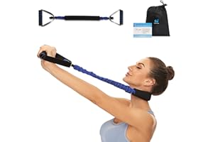 WANYIDA Neck Stretcher Exerciser, 20-25 Pounds, Blue, Manual Controls, LED Display, Cervical Traction Device for Neck Pain Relief and Spine Alignment