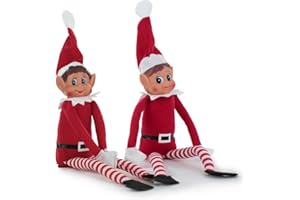 Barrado - Figura Elfo con Corpo Morbido e Volto Velato - Elves Behavin' Badly (Pack Elfie & Elvie)