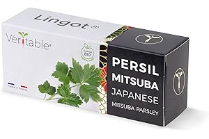 Véritable Lingot® Persil Japonais Mitsuba Bio - Compatible Potager d'Intérieur et Exky® - Recharge prête à l'emploi - Substrat avec Graines Intégrées…
