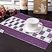 Avioni Premium Cotton Ribbed Table Mats Horizon Collection Export Quality Purple Design ( Set of 7) RS.699.00