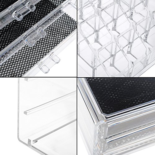 Acryl Kosmetik Organizer Make Up Aufbewahrung Kosmetikorganiser mit Schubladen 190x135x240mm - 3