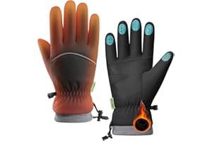 Werfunee Handschuhe Winter Fahrradhandschuhe Herren Damen Thermo WinterHandschuhe Touchscreen Wasserdicht Winddicht rutschfest Sporthandschuhe für Radfahren, Laufen, Skifahren, Wandern