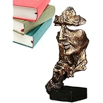 Statua Del Pensatore In Resina - Decorazione Astratta Per Casa E Ufficio, 27cm - Foto 2