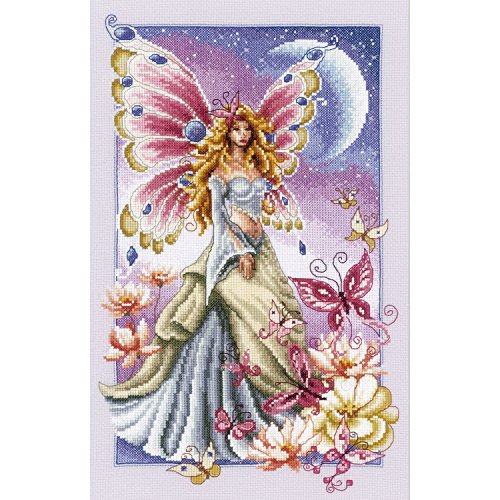 Vervaco PN-0148079 Zählmusterpackung Fee mit Schmetterling aida