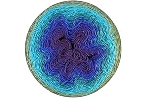 Scheepjes 1698-769 Whirl Laine à tricoter Bleu/vert/violet 1000 m Blackberry Mint Chip