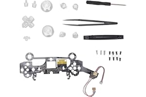 LAZMIN112 Multi Colors Luminated D Pad Thumbsticks Face Buttons LED Kit for Controller,8 Colors 19 Modes DIY Classical LED Light Button Kit for