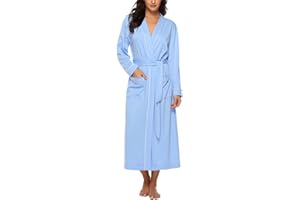 Hyppry Lightweight Dressing Gown Housecoat Bathrobe Kimono Style Nightie Maternity Robe for Nursing Pregnancy