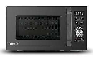 Toshiba MW3-AG20PE(BK) Four à micro-ondes 3 en 1 20 L avec Gril, décongélation automatique, micro-ondes, gril, combiné, 5 niveaux de puissance, 8 programmes automatiques, nettoyage facile, noir