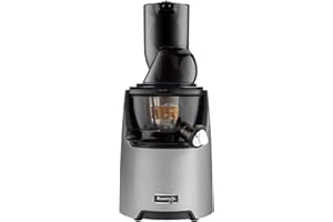 kuvings Spremiagrumi | EVO820| Spremiagrumi intero lento | Pressa a freddo | spremiagrumi | Spremiagrumi lento | Frutta e verdura | Pulizia facile e veloce | motore silenzioso | Argento opaco