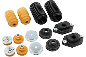 DOO ENGY Federbeinstützlager Domlager Reparatursatz Stoßdämpfer Staubschutzsatz Federbeinhalterungen Staubschutz Anschlagpuffer Hinterachse hinten links und rechts für 1er E87 E81 E82 E88 3er E90 E91 E92 E93