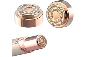 WUSJCOF 2 Recambios Eliminador de Vello Facial Compatibles con Finishing Touch Flawless Generación 2 Afeitadora Eléctrica Labios, Barbilla, Mejillas (Cabezal de Corte Chapado en Oro de 18 Quilates)