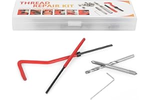 HYUDUO M4 Kit di Riparazione Filettatura 25 Pezzi con Inserti per Filettatura e Kit Taglierina per Riparazione Professionale di Viti e Bulloni - Set Completo