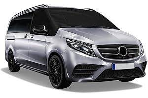 SOEKODU Auto Windschutzscheiben Abdeckung Ersatz für Mercedes-Benz Vito III W447 2014-2022, Luxus Frontscheiben Sonnenschutz, 100% Verdunkelnd, Blockiert UV Strahlen, Wetterfeste Frontscheibe Wrap Cover