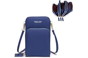 myfriday Crossbody Phone Bags for Women Small Shoulder Bag Handbags Multifunctional Cellphone Bag Lightweight Wallet Purses 3 Main Pockets with Card Slots