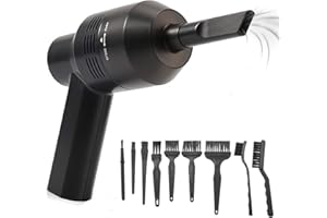 NAMOTU Aspirador de teclado inalámbrico, limpieza USB, mini kit de limpieza para PC, limpieza de la brecha para el teclado, coche, pelo de mascotas, ordenador portátil, sofá, polvo, ceniza de cigarrillos