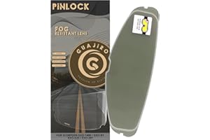 Guajiro - Visera compatible con Scorpion EXO | R1 Evo Air | R1 Carbon Air | 1400 Evo Air | 1400 Carbon Air | 520 Evo Air | 391 | Pantalla Policarbonato reforzado preparado para Pinlock (Pinlock)