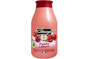 Cottage Gel Douche Lait Hydratant 97% d'Ingrédients d'Origine Naturelle, 250ml -Fabriqué en France- Pomme d'Amour