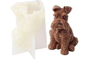 JS MOLD Tier Silikonform 3D Katzen Form Silikon Seifengießform,Tier Gießformen Silikon,Hund Kerze Silikonform,DIY Silikonform zur Herstellung von Kuchen, Seifen, Fondant Kuchen Dekoration Form (8#)