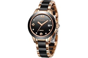 LIGE Montre Dames Mode Quartz Imperméable Montres pour Femmes Acier Inoxydable Bracelet Montre pour Fille
