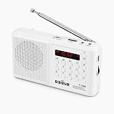 UltraTekno Y-096 Bluetoothlu Şarjlı Cep Radyosu, 18650 Pilli Taşınabilir FM Radyo, USB ve TF Kart Destekli, Type-C Şarjlı, LE