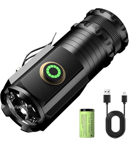 Lampe Torche LED ASORT T3C – 6000 Lumens, Rechargeable, étanche IP65, Ultra-puissante