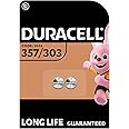 Duracell Specialty 357/303 Silver Oxide Battery 1,55V, pack of 2 (SR44 / V357/ V303 / SR44W / SR44SW), Suitable for use in Watches, Calculators and Medical Devices