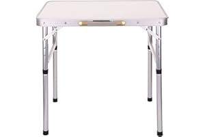 M.J COMFY-LIFE 2FT Folding Wallpaper Table – Portable Foldable Table for Decorating, Crafting, Camping, Garden & DIY Projects – Lightweight Heavy Duty Work Surface – Indoor & Outdoor Use (White)
