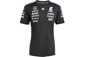 adidas Kobiety MERCEDES - AMG PETRONAS FORMULA ONE TEAM DRIVER JERSEY BLACK WOMEN, black/white, XS