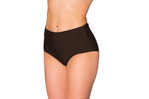 Aquarti Braguitas de Bikini Mujer Talle Alto – Braga Mujer Clásica en Colores Lisos