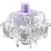 Glorious Mako Ultra Light Switch with 110 Pieces, Clear Toggle Switches for Gaming and Writing, Max. Transparent Design for RGB, Gr