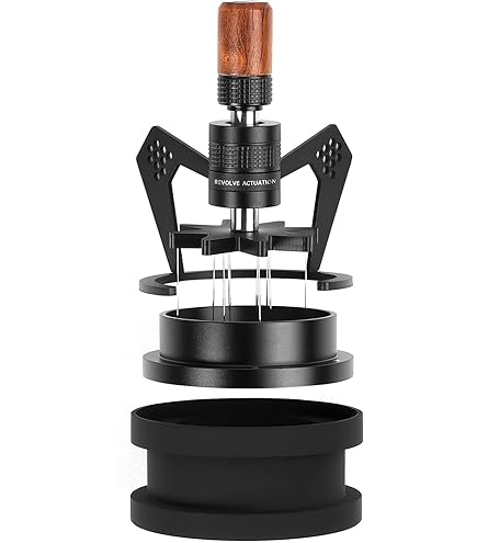 MHW-3BOMBER WDT Tool For Espresso - Adjustable 8-Needle Coffee Stirrer With Magnetic Stand