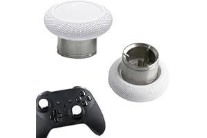 PEIXIONG 2 Pcs Elite 2 Core Short Joysticks for Xbox Elite 2 Core Controller, Elite Series 2, Short Concave Magnetic Analog Joysticks for Xbox Elite Series 2 Core Standard Height Thumbsticks (White)